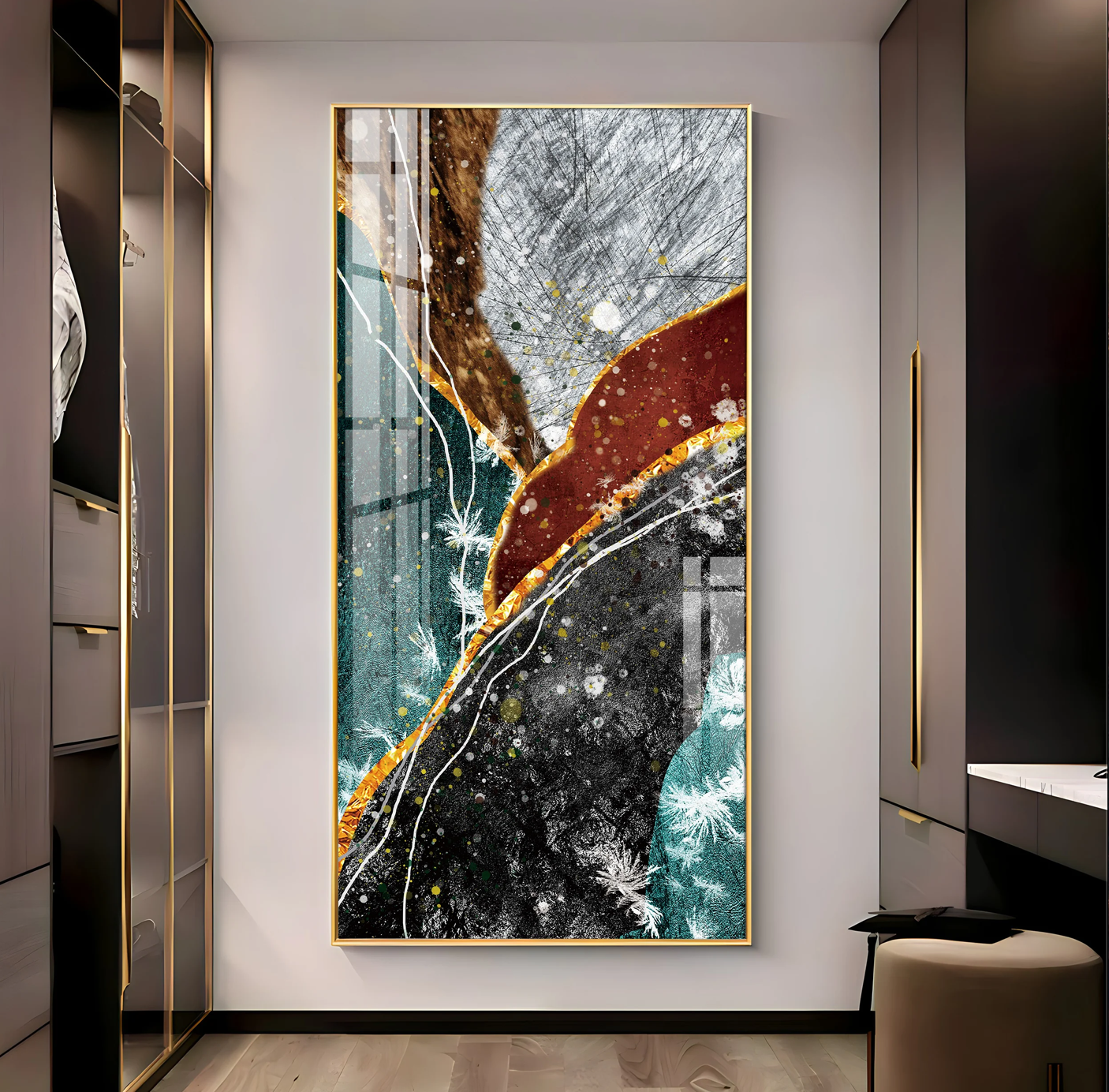 Minimalist Modern Premium Acrylic Vertical Wall Art