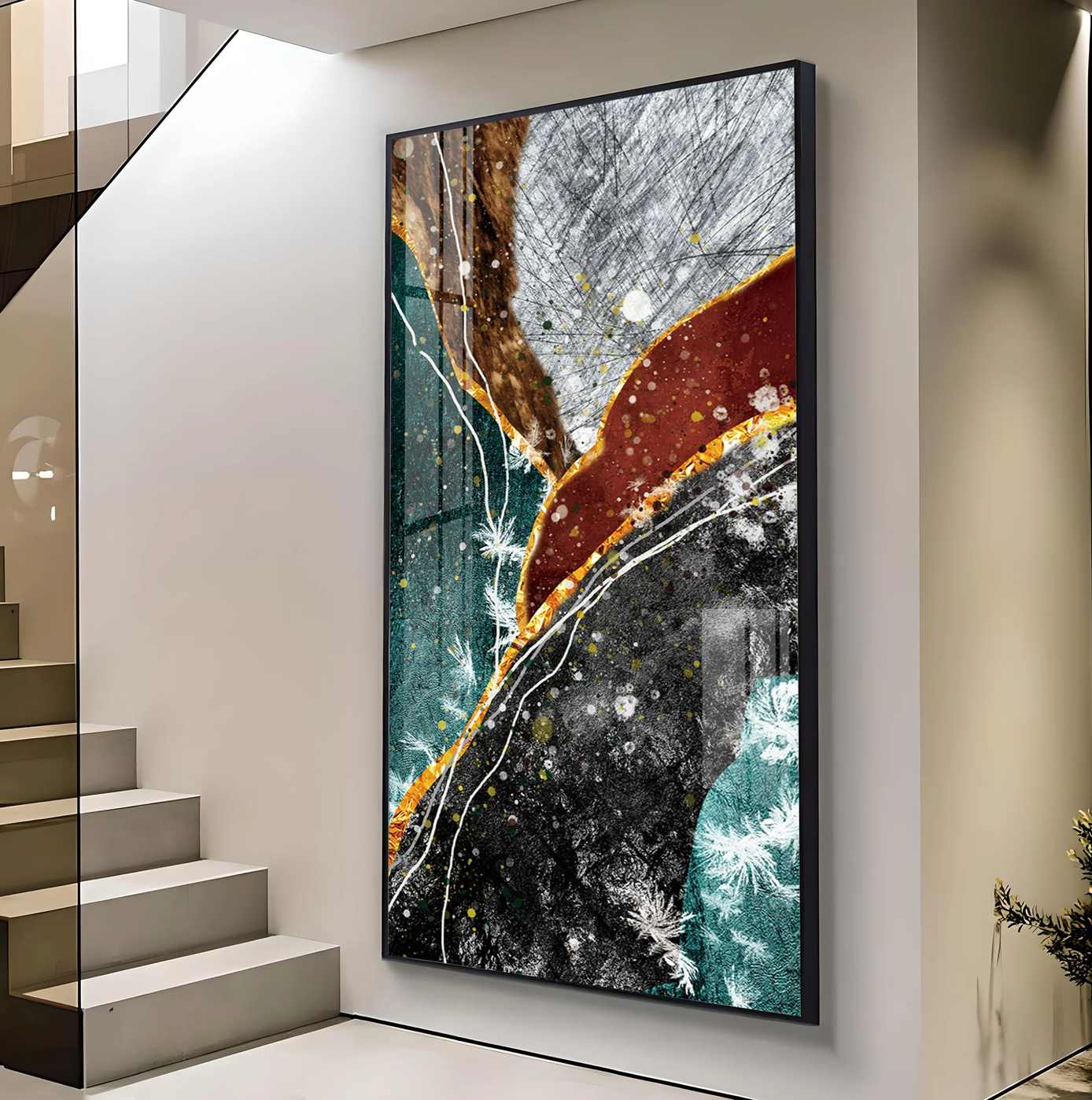 Minimalist Modern Premium Acrylic Vertical Wall Art