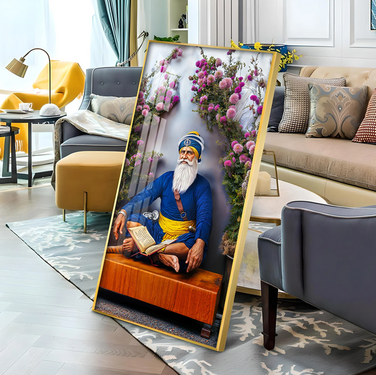 Baba Deep Singh ji Premium Acrylic Vertical Wall Art