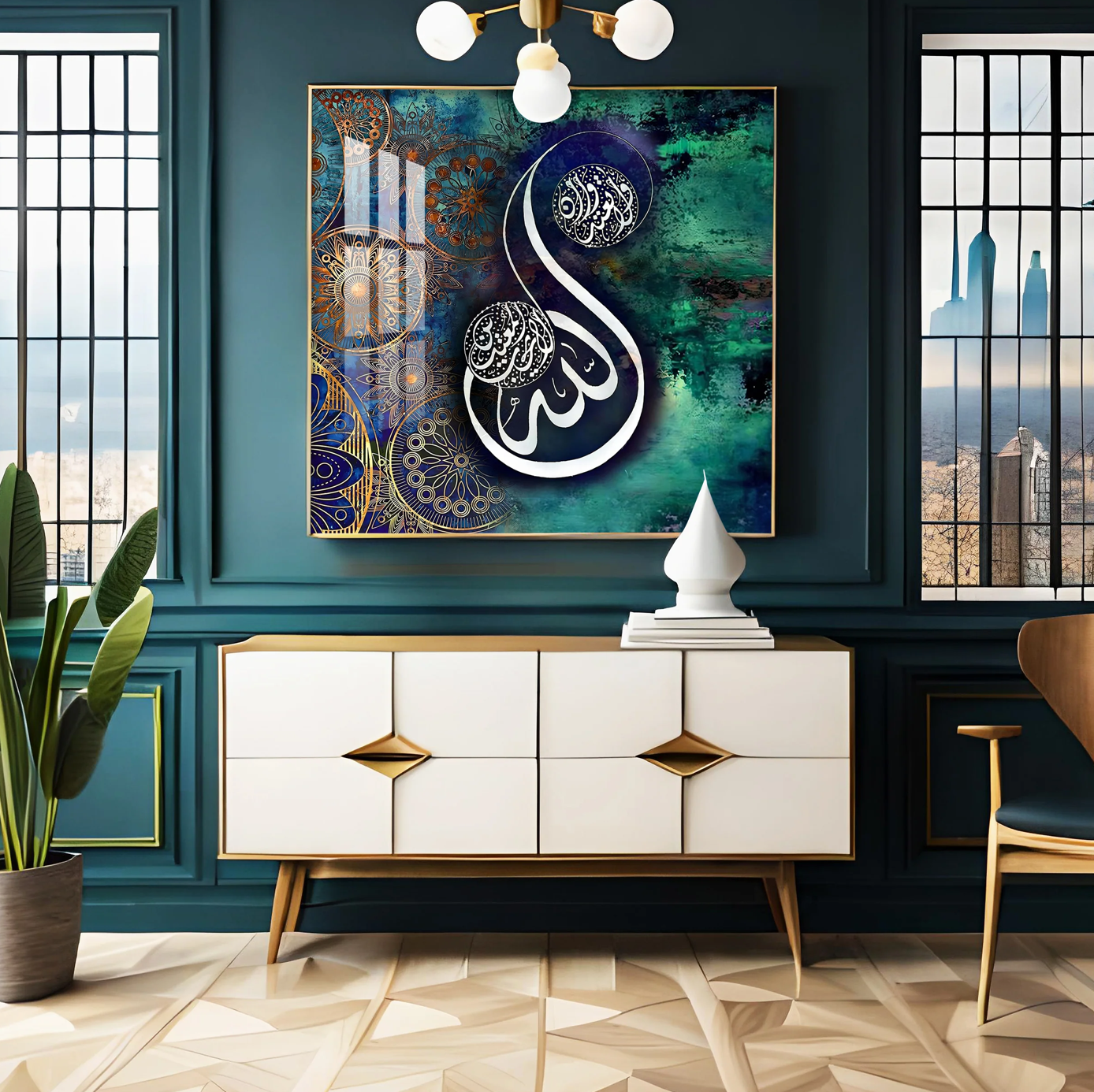 Islamic Quran Quote Premium Acrylic Square Wall Art