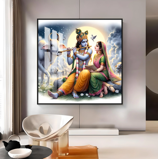 Heavenly Love Premium Acrylic Square Wall Art