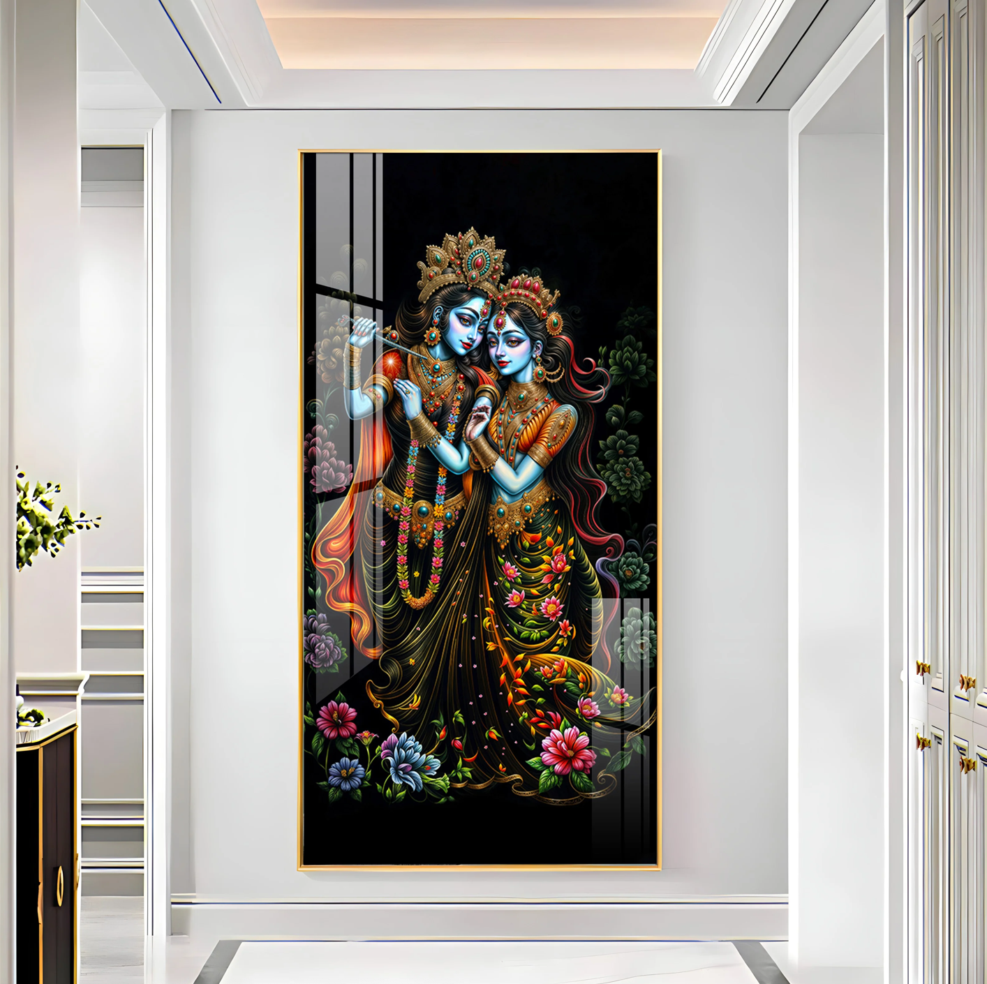 Sacred Couple Premium Acrylic Vertical Wall Art