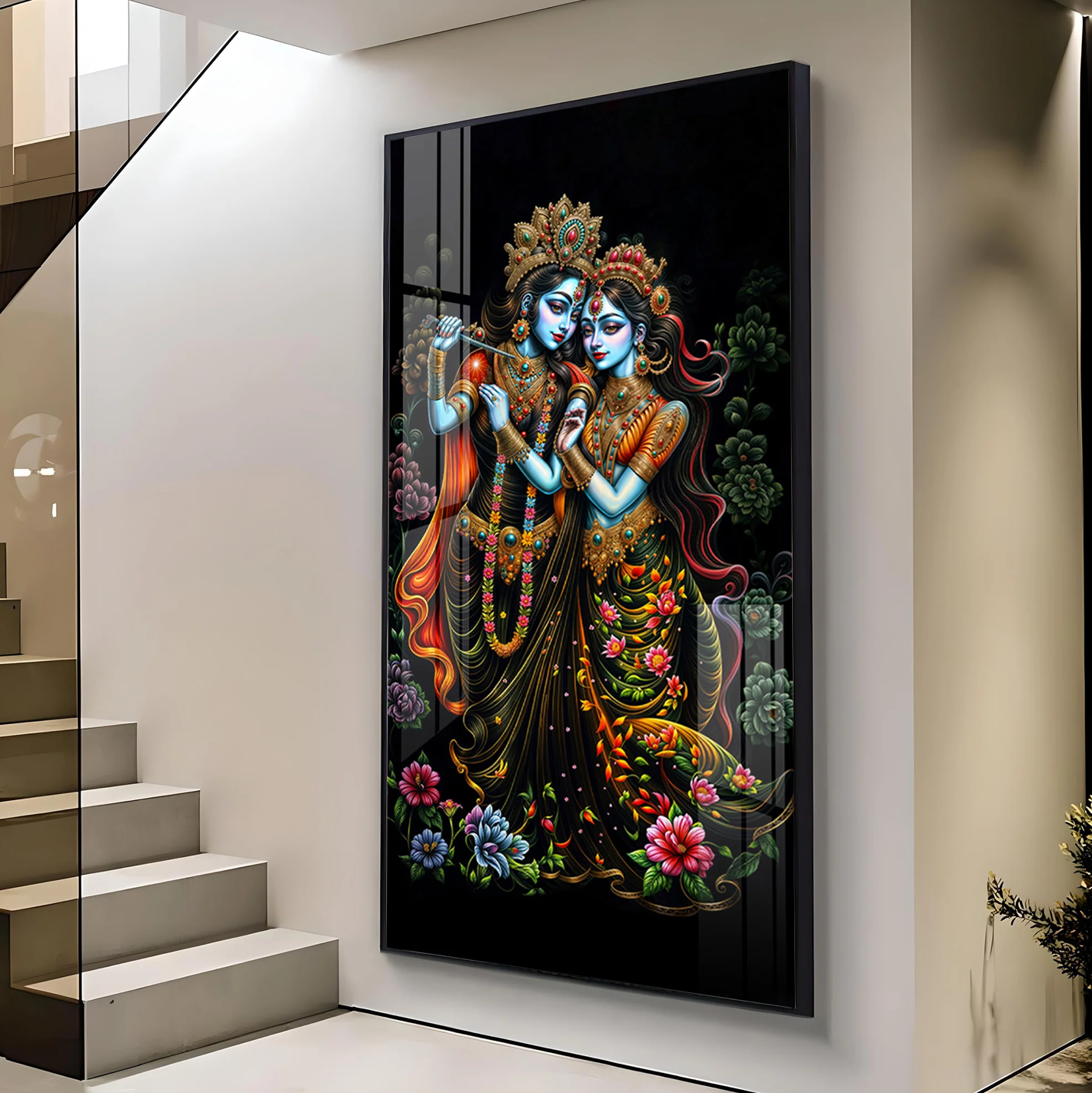 Sacred Couple Premium Acrylic Vertical Wall Art