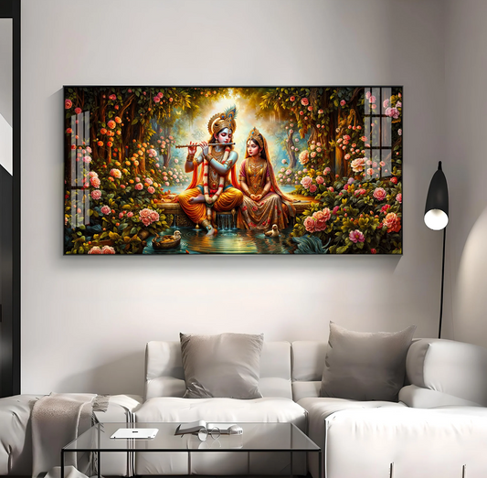 Eternal Love Portrait Premium Acrylic Horizontal Wall Art
