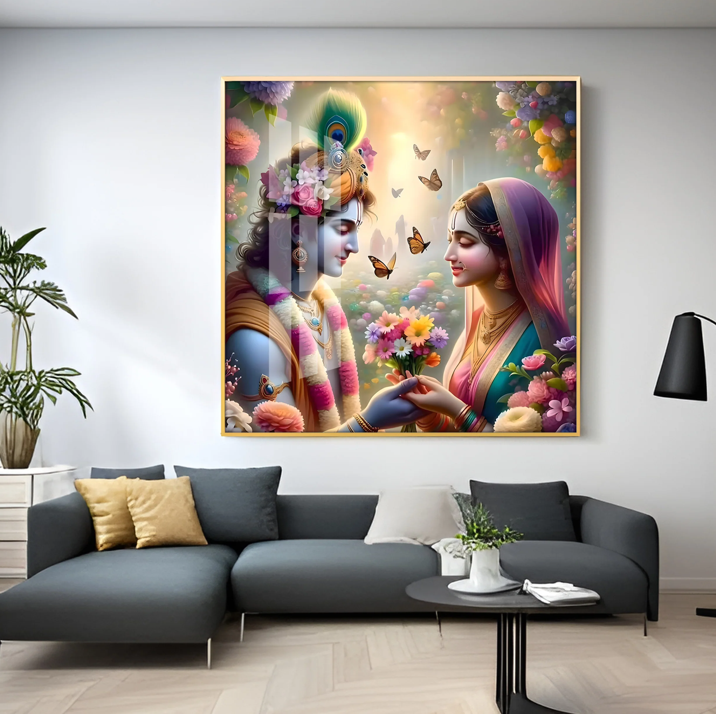Evergreen Love Premium Acrylic Square Wall Art