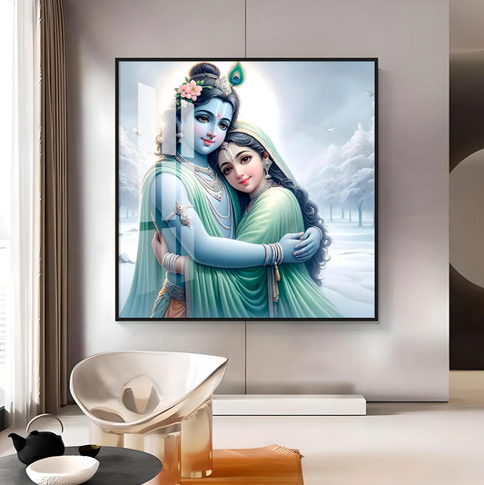 Shyam Kishori Premium Acrylic Square Wall Art