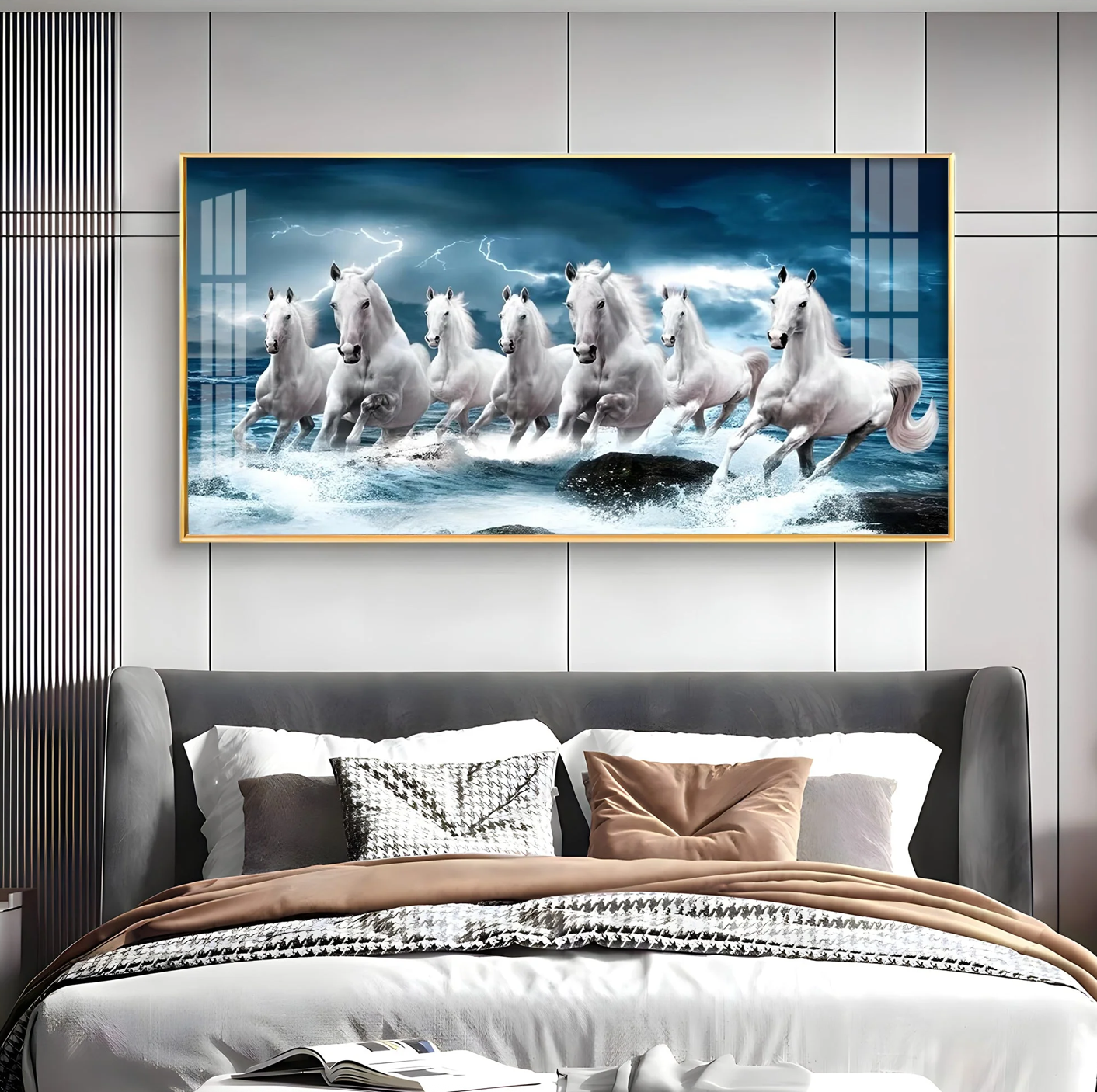 Heaven Horses Premium Acrylic Horizontal Wall Art