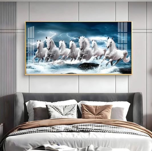 Heaven Horses Premium Acrylic Horizontal Wall Art