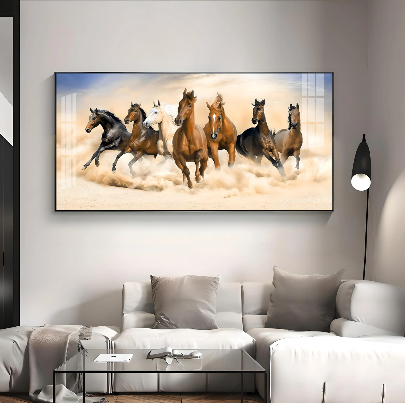 Herd of Horses Premium Acrylic Horizontal Wall Art
