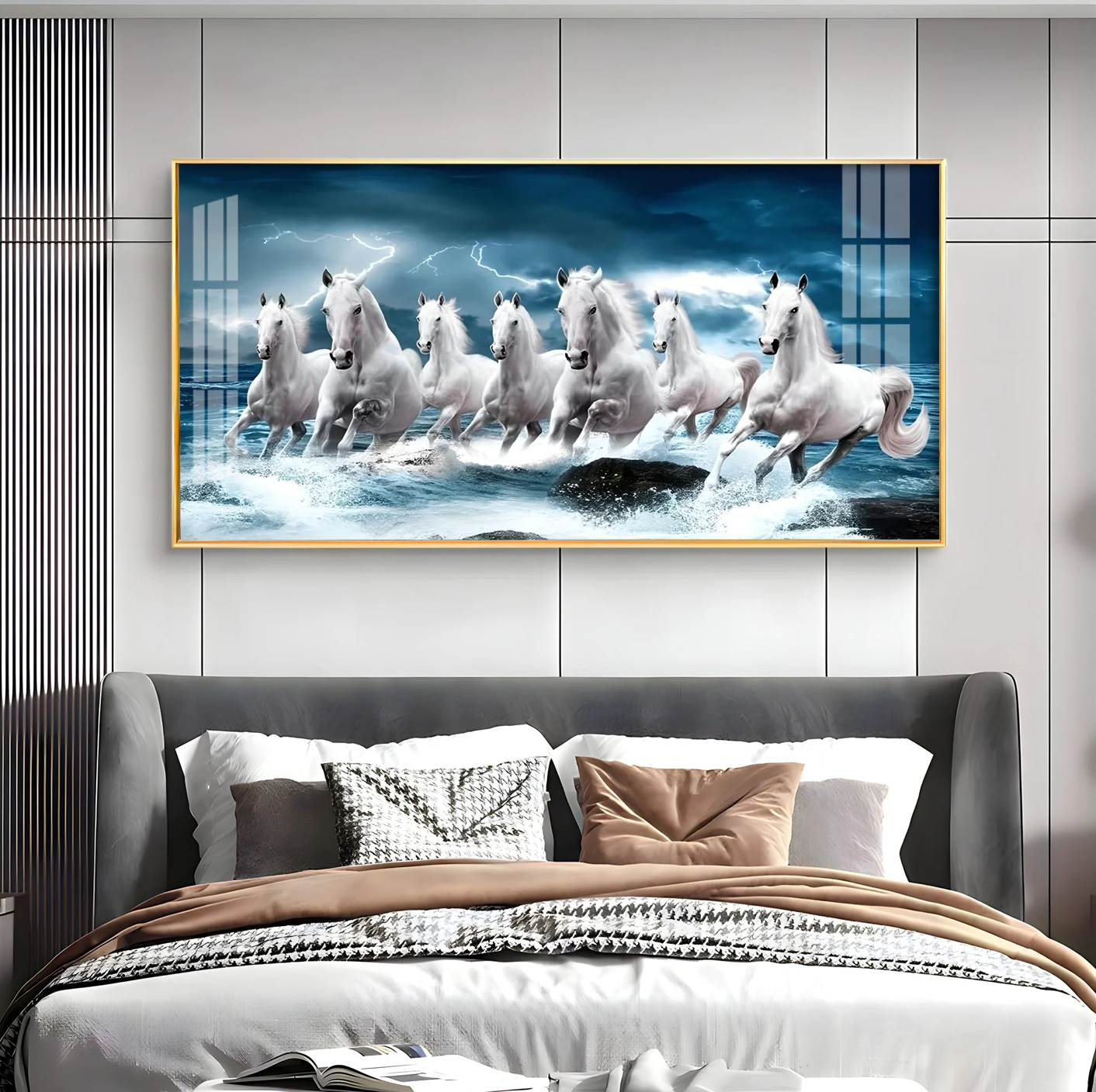Heaven Horses Premium Acrylic Horizontal Wall Art