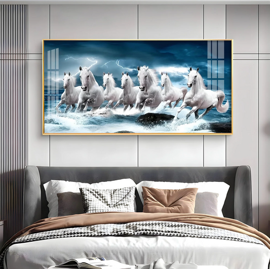 Heaven Horses Premium Acrylic Horizontal Wall Art