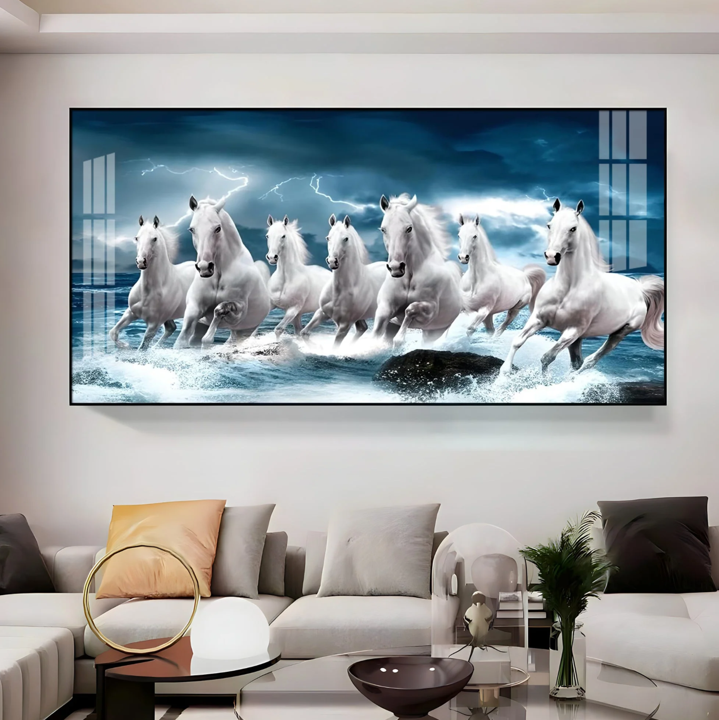 Heaven Horses Premium Acrylic Horizontal Wall Art