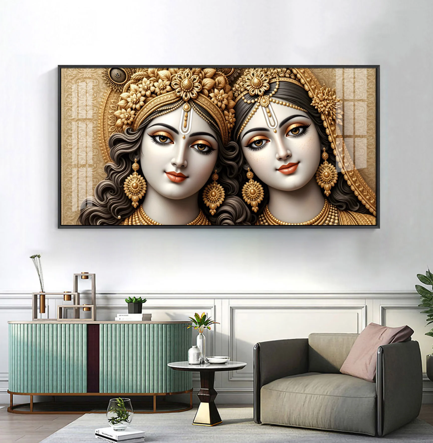 Krishna Priya Premium Acrylic Horizontal Wall Art