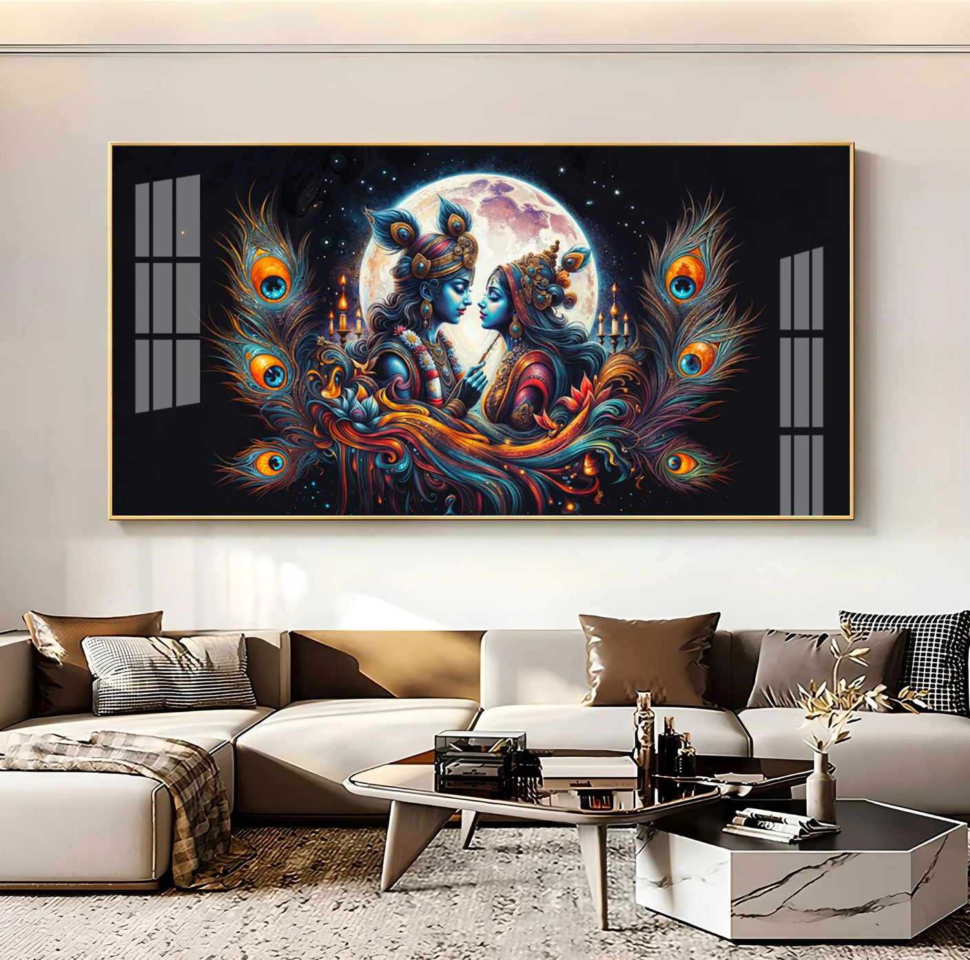 Dual Spirit One Soul Premium Acrylic Horizontal Wall Art