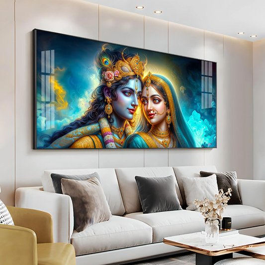 Majestic Radiant Devotion Aura Premium Acrylic Horizontal Wall Art