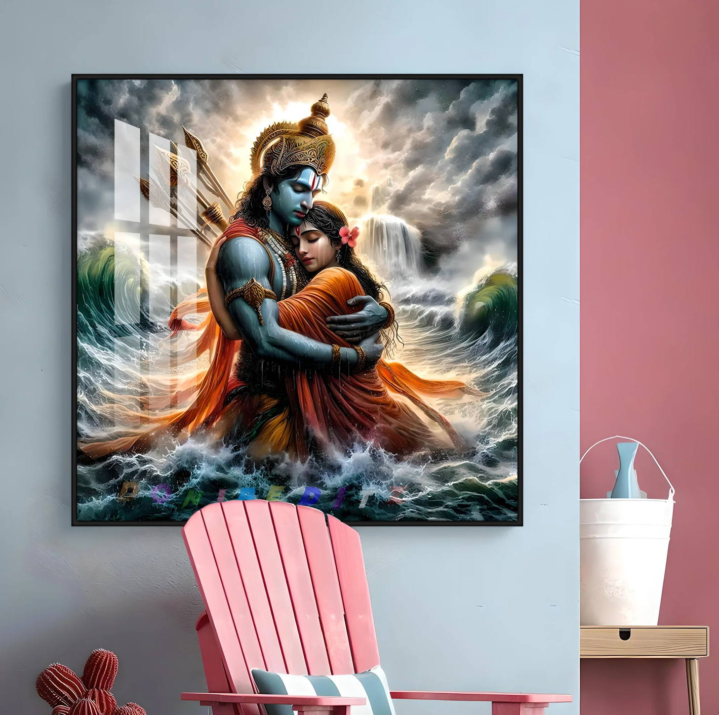 Inspirational Love Premium Acrylic Square Wall Art