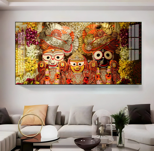 Shree Jagannatha Premium Acrylic Horizontal Wall Art