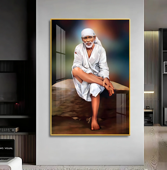 Shirdi Sai Premium Acrylic Vertical Wall Art