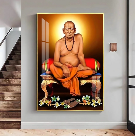 Portrait of Shri Swami Samartha Premium Vertical Acrylic Wall Art