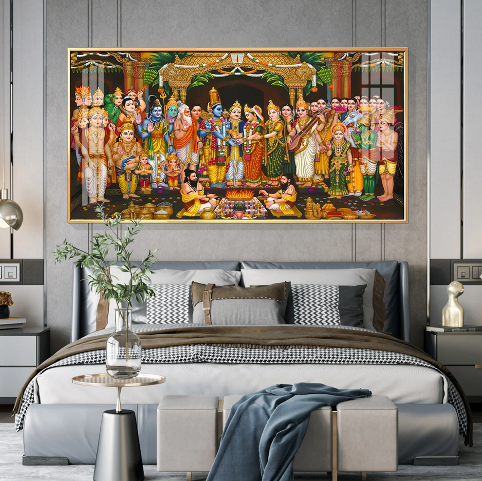 Srinivasa Kalyanam Premium Acrylic Horizontal Wall Art – LuxxeArt
