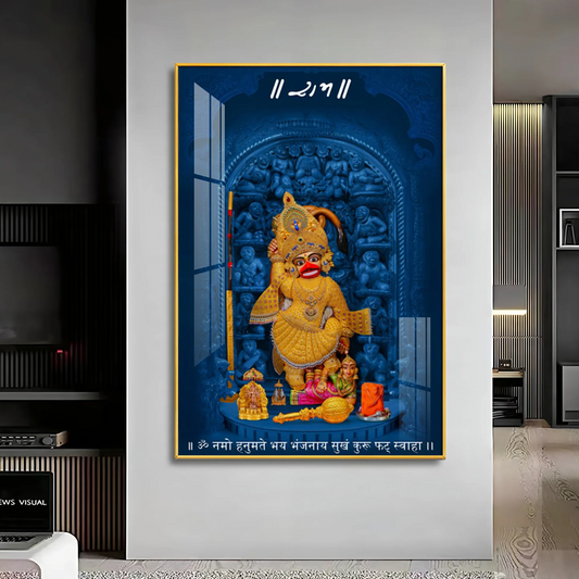 Shri Kashtbhanjan Dev Hanumanji Premium Acrylic Vertical Wall Art