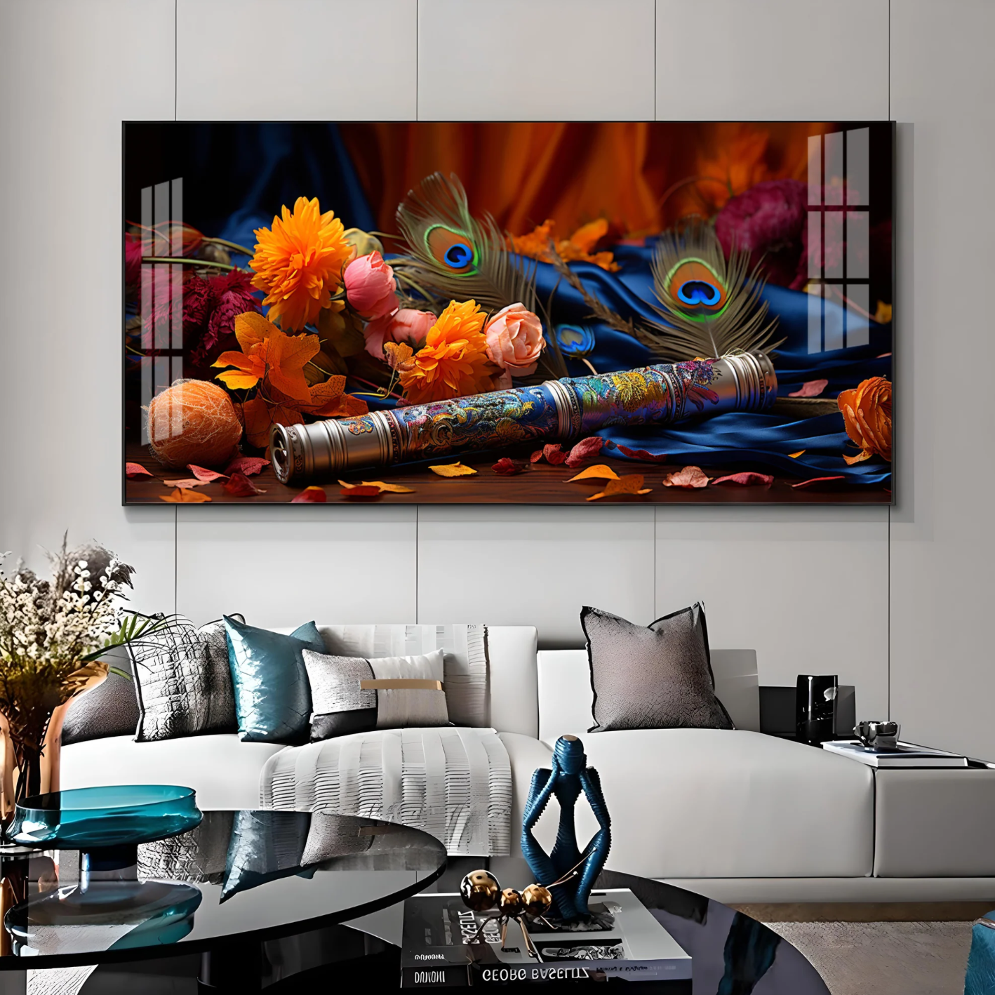Troupe Of Bansuri Premium Acrylic Horizontal Wall Art