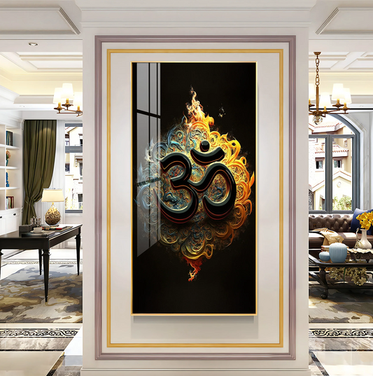 Spiritual OM Premium Acrylic Vertical Wall Art