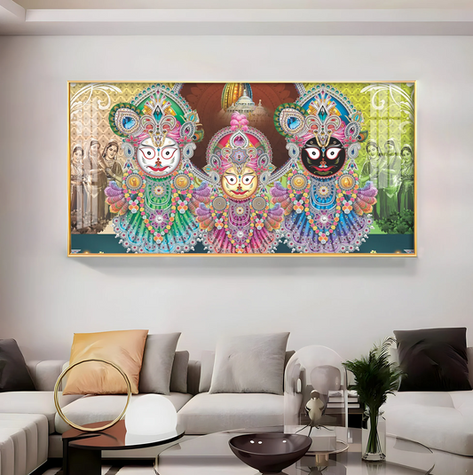 Jay Jagannatha Swami Premium Acrylic Horizontal Wall Art