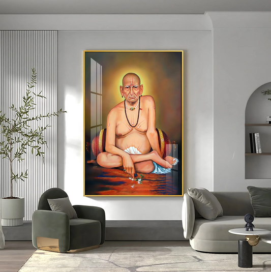 Shri Swami Samarth Baba Ji Premium Vertical Acrylic Wall Art