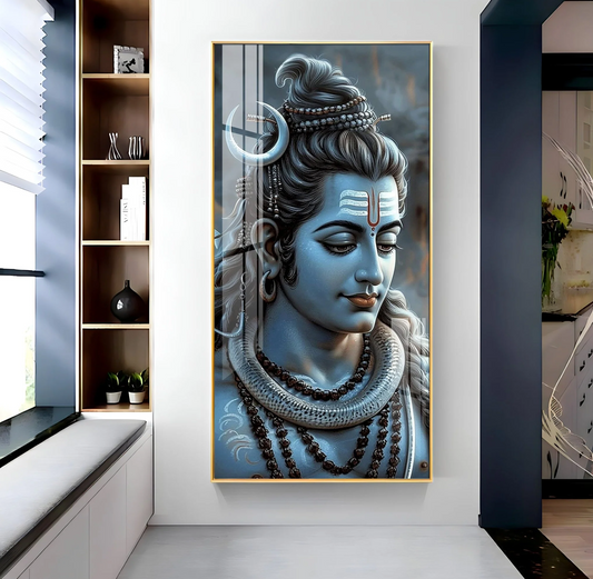 Divine Serenity Of Lord Shiva Premium Acrylic Wall Art