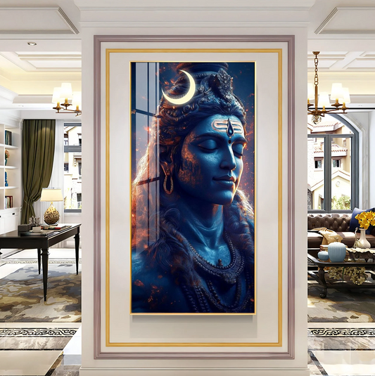 Lord Shiva Cosmic Energy Premium Acrylic Wall Art