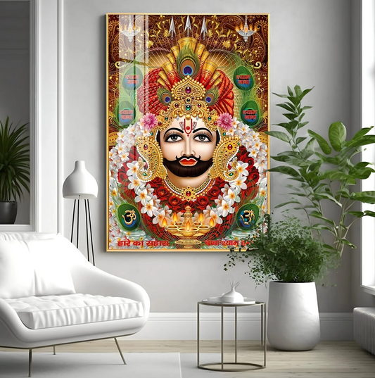 Baba Shyam Humara Premium Acrylic Vertical Wall Art