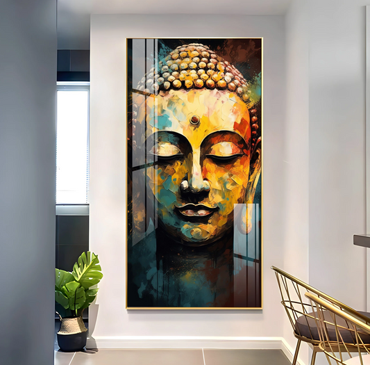 Eternal Gaze Buddha Premium Acrylic Vertical Wall Art