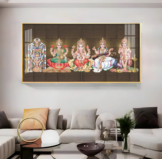 Divine Canvas Harmony Premium Acrylic Horizontal Wall Art