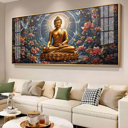 Meditative Masterpiece Premium Acrylic Horizontal Wall Art