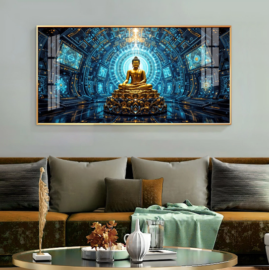 Luxe Zen Buddha Premium Acrylic Horizontal Wall Art