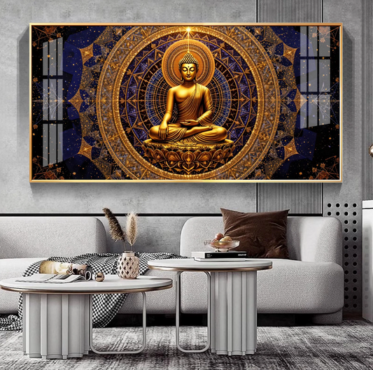 Buddha Bliss Premium Acrylic Horizontal Wall Art