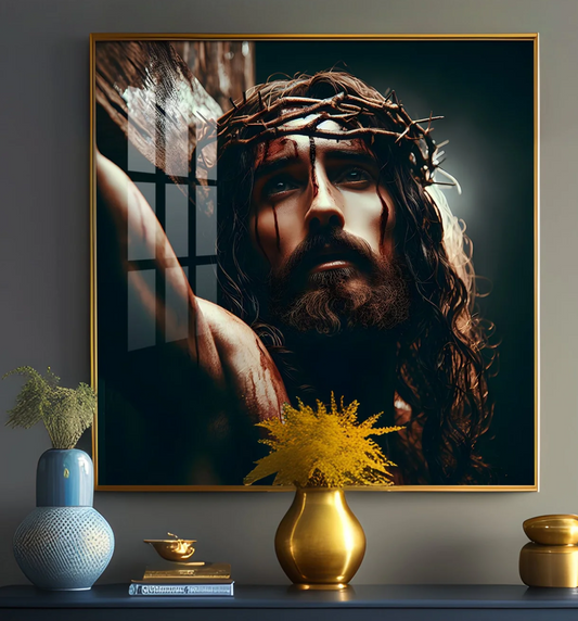 Lord Jesus Christ Premium Acrylic Square Wall Art