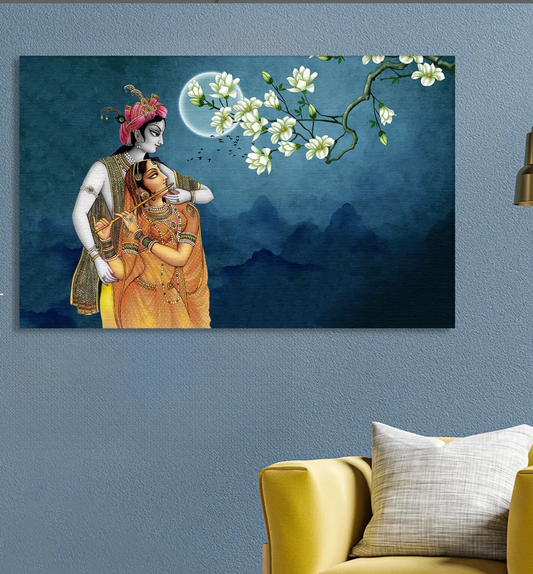 YF Odyssey Radha Krishna Painting on Canvas