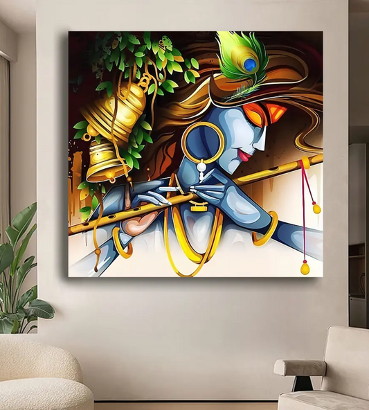 YF Paradise Lord Krishna Painting