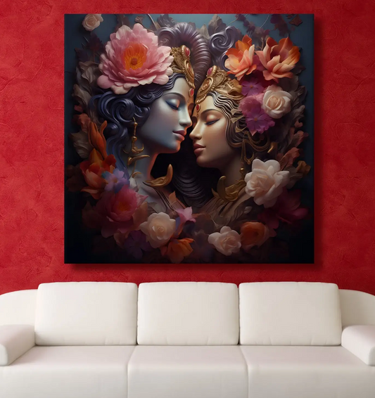 YF Radha Krishna Mesmerizing Painting for Wall Decor