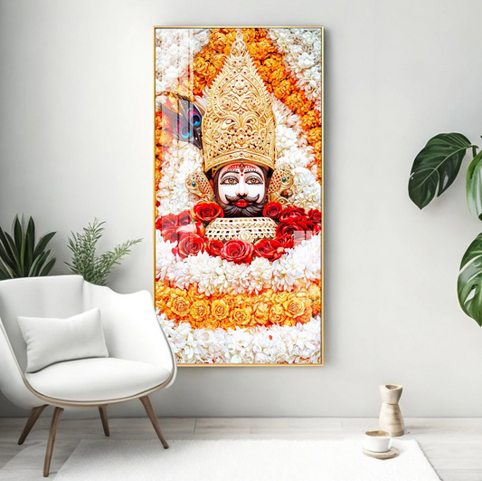 Divine Shyam Baba Premium Acrylic Vertical Wall Art