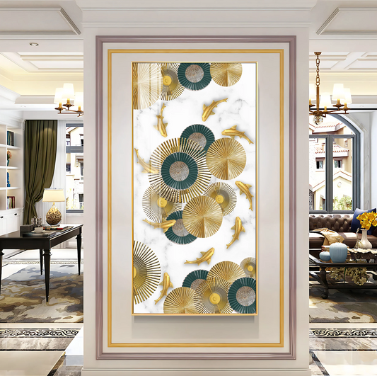 Abaniko Fish Premium Acrylic Vertical Wall Art