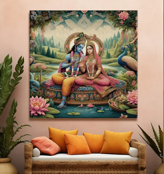 YF Natural Radha Krishna Painting