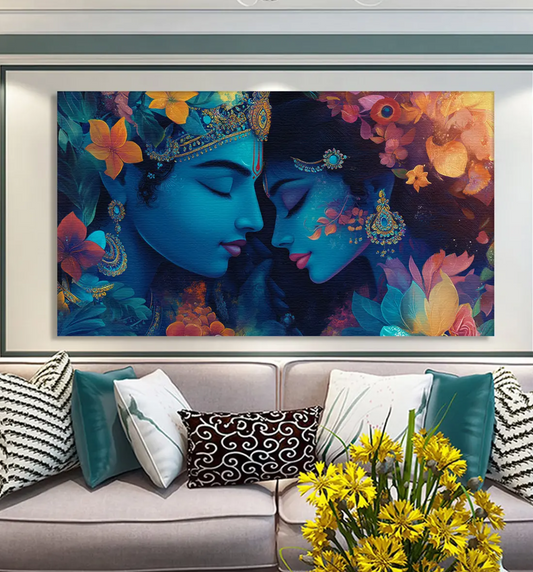 YF Radha Krishna Reverie Painting on Canvas