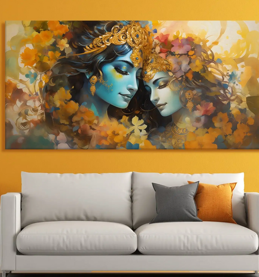 YF Beautiful Radha Krishna Painting for Wall Decoration