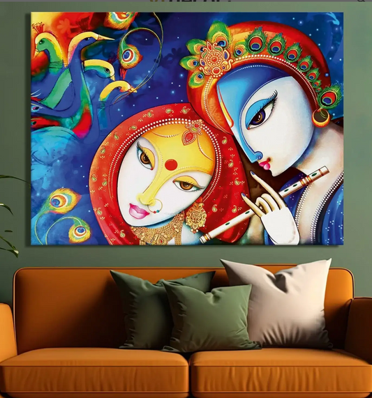 YF Divine Lord Krishna Painting for Home Decor