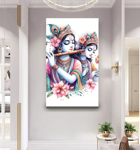 YF Glamorous Modern Radha Krishna Painting