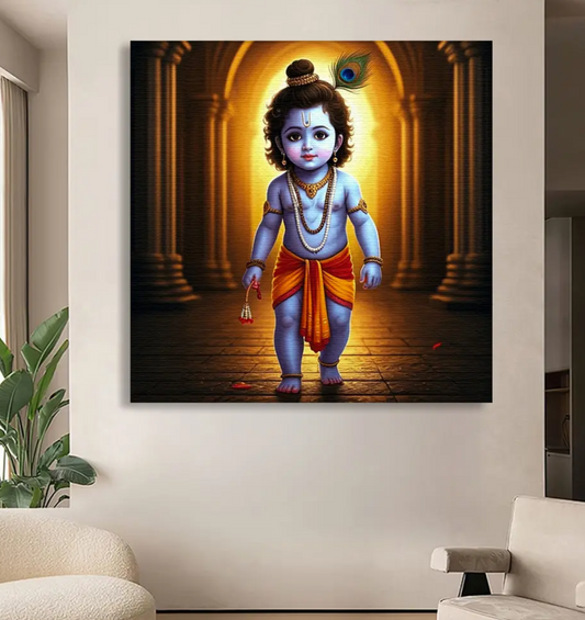 YF Krishna’s Luminous Path Painting in Canvas