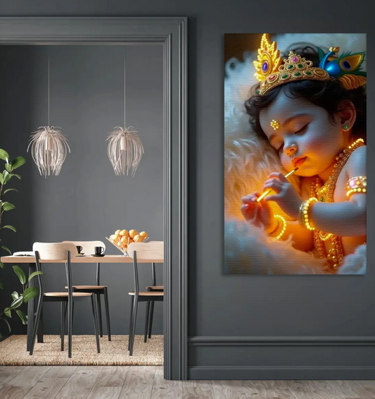 YF Krishna’s Mystic Charm Painting on Canvas
